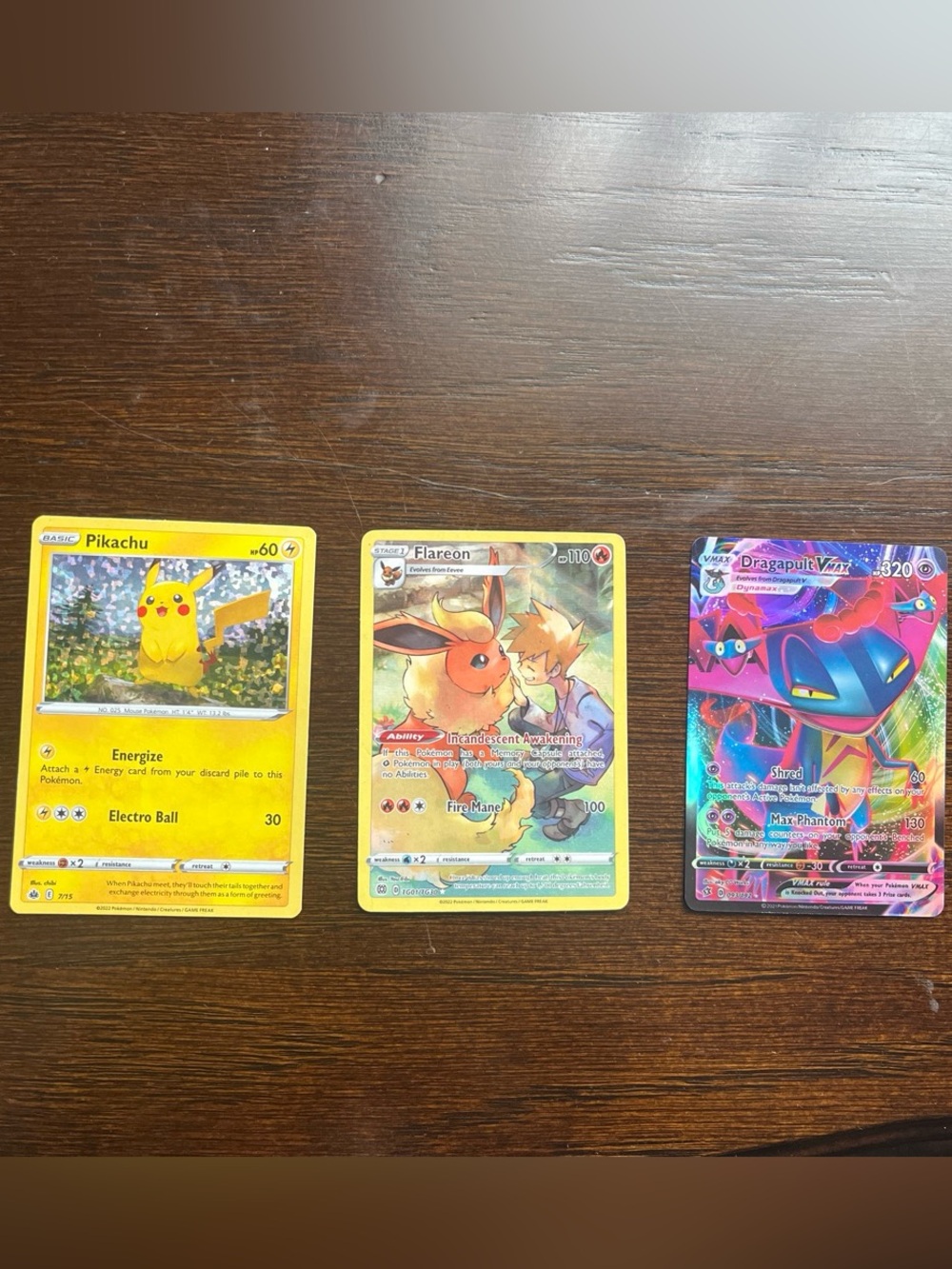 Pokemon Yellow Pikachu & Multicolor Holo Cards Set